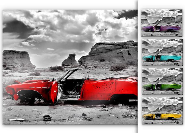 Actual product image Trenddeko Red Cadillac (60 x 40 cm)