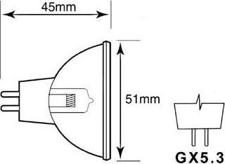 Immagine prodotto Philips Lampada da proiezione (250 W, GX53)