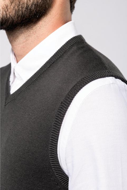 Produktbild Kariban Pullover mit V-Ausschnitt ohne Ärmel (XL)