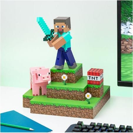 Actual product image Paladone Products Steve Diorama Funkoal Light