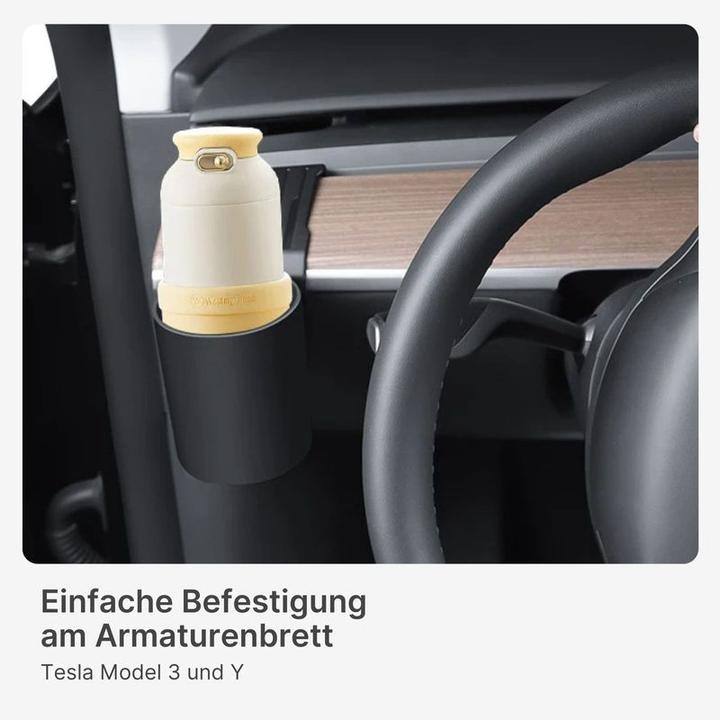 Produktbild Hermex Getränkehalter Becherhalter für Armaturenbrett Tesla Model 3 Y