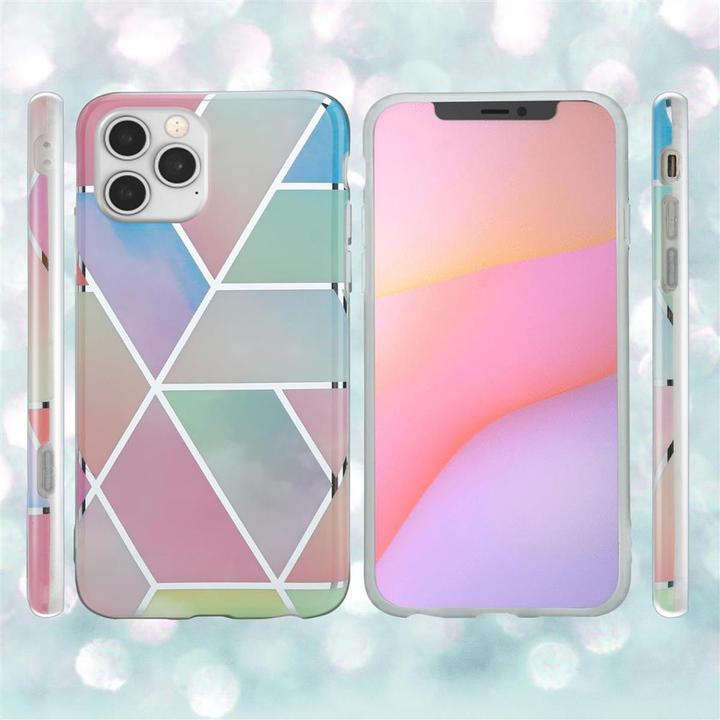 Produktbild Cadorabo IMD TPU Bunter Marmor Cover (Apple iPhone 12, Realme 12 Pro+)