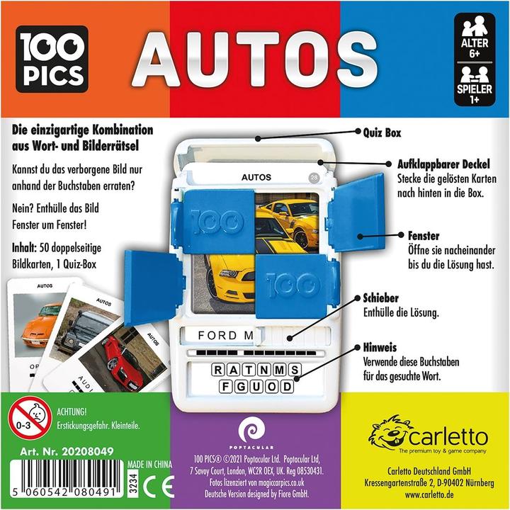 Actual product image 100 Pics PICS cars (German)