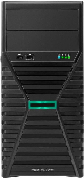 HPE ProLiant ML30 Gen11 Toren Xeon E-2434 4-kern 3,4 GHz 1x32GB-U 8xSFF Hot Plug 2x480GB SSD VROC 800 (Intel Xeon E-2434, 32 GB, Torenserver)
