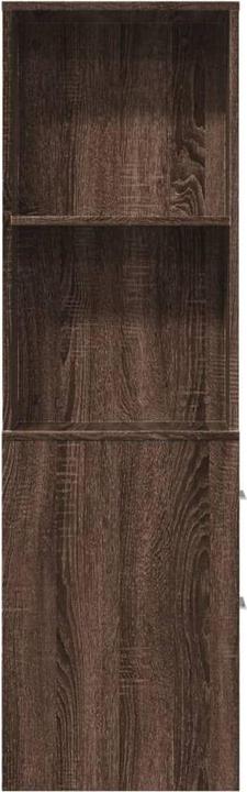 Produktbild VidaXL Badschrank Hochschrank Nischenschrank Schmal Rollen Braun Eichen-Optik (22 x 41 x 135 cm)