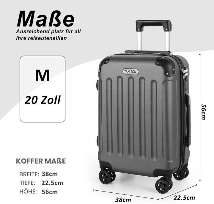 Produktbild Tan.Tomi Hartschalen-Handgepäck-Koffer (41 l, Handgepäck (bis 50l))