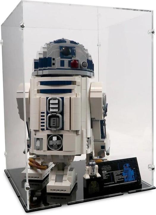 Actual product image iDisplayit Acrylic display for LEGO® 75308 Star Wars R2-D2 (With black base)
