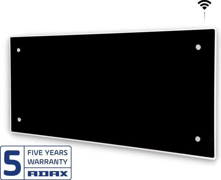 Actual product image Adax Glass heating surface Clea H 08 KWT, 800W 230V with WiFi, black (800 W)