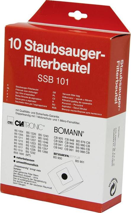 Clatronic Staubsaugerbeutel SSB 101 10 S (10 x)