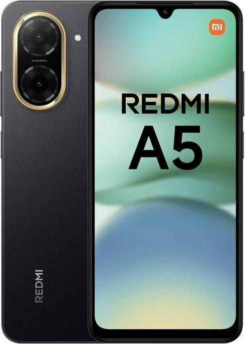 Actual product image Xiaomi Redmi A5 4G (128 GB, Midnight Black, 6.88", Dual SIM, 32 Mpx, 4G)