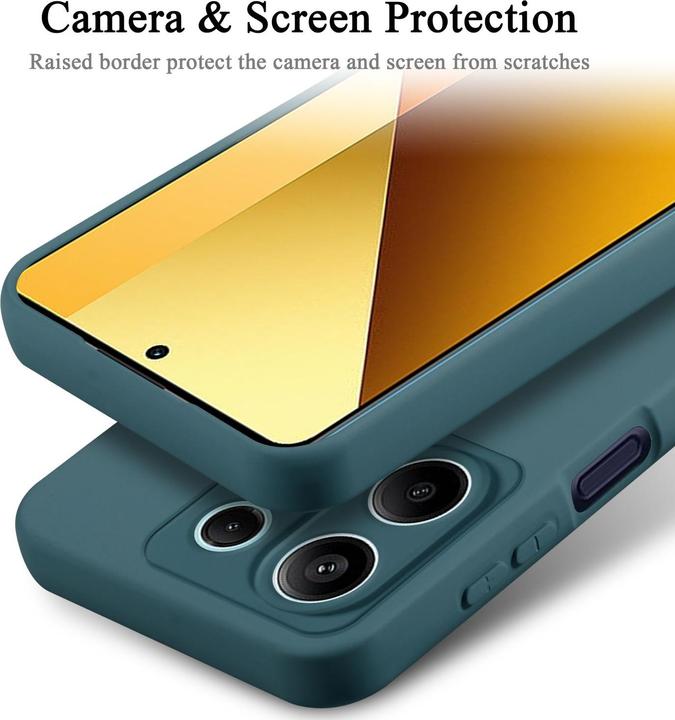 Actual product image Cadorabo Cover for Redmi Note 13 5G Global TPU in liquid protection silicone design (Xiaomi Redmi Note 13 5G)