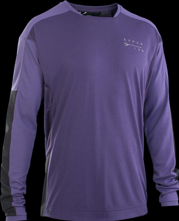 Actual product image ION Bike Jersey Scrub Amp LS BAT men - dark-purple (54)