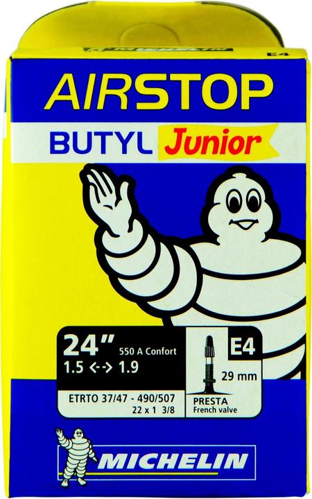 Actual product image Michelin AIRSTOP Butyl 24x1.50/1.90 Presta 29mm (Presta (SV), 29", 48.26 mm)