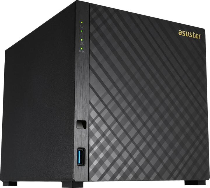 Produktbild ASUS AS1004T - Speicherserver - Marvell Armada 385 - Armada 385 - Schwarz