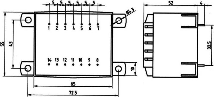 Immagine prodotto Weiss Elektrotechnik Trasformatore di stampa EI 60 25 VA