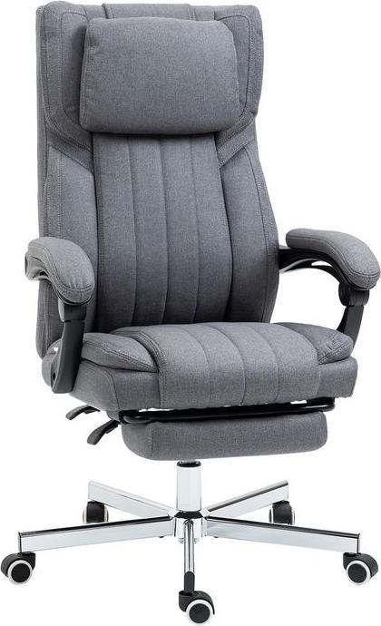 Image du produit Swisshandel24 Siège de bureau avec 5 modes de massage, ergonomique, avec fonction inclinable, repose-pieds
