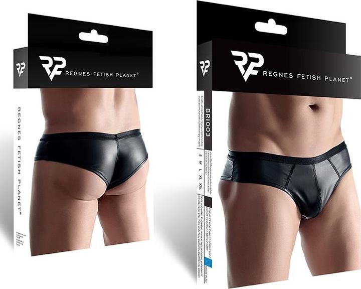 Produktbild Regnes Fetish Planet Wetlook Herren Slips im brasilianischen Stil (XL)