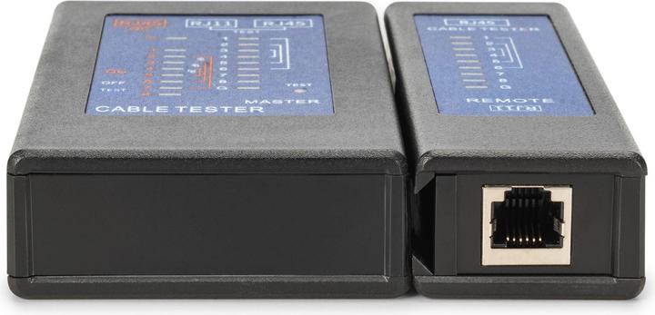 Produktbild Digitus Kabeltester, Netzwerk, RJ45, Einseitiger Tester Hauptgerät, Remote, PoE Tester, mit Schutzkoffer