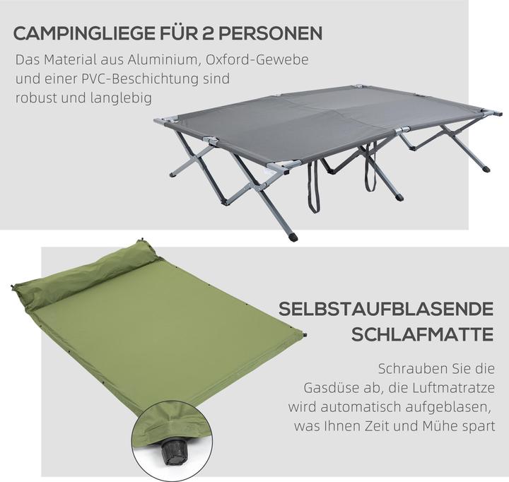 Produktbild Outsunny Feldbett zusammenklappbar