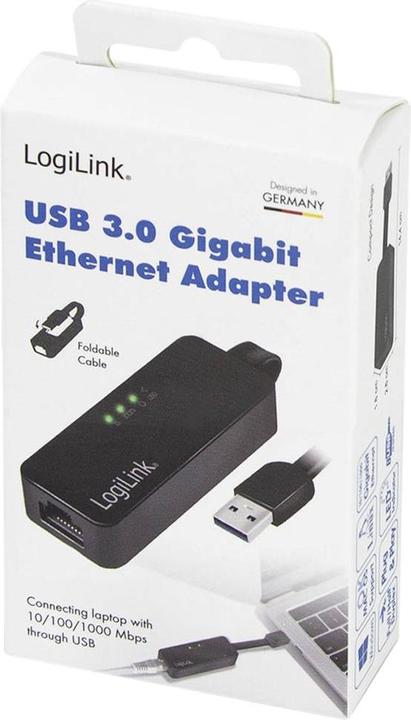 Produktbild LogiLink Gigabit Adapter (USB, RJ45 (1x))