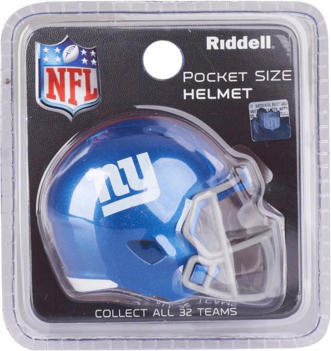 Actual product image Riddell Speed Pocket Football Helmet NFL New York Giants