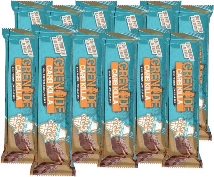 Image du produit Grenade Barre protéinée Carb Killa Chocolate Chip Salted Caramel (12x60g) (Caramel, Chocolat, Nougat, 12 pcs, 810 g)