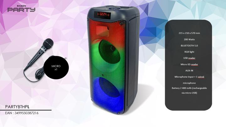 Actual product image Party Light & Sound Partybthpl