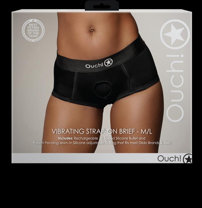 Image du produit Ouch! Vibrating Strap-on Brief - M/L