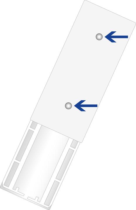 Produktbild Max Hauri slide-strip Universalhalterung zur Wandmontage, 2 Stk. (0.04 m)