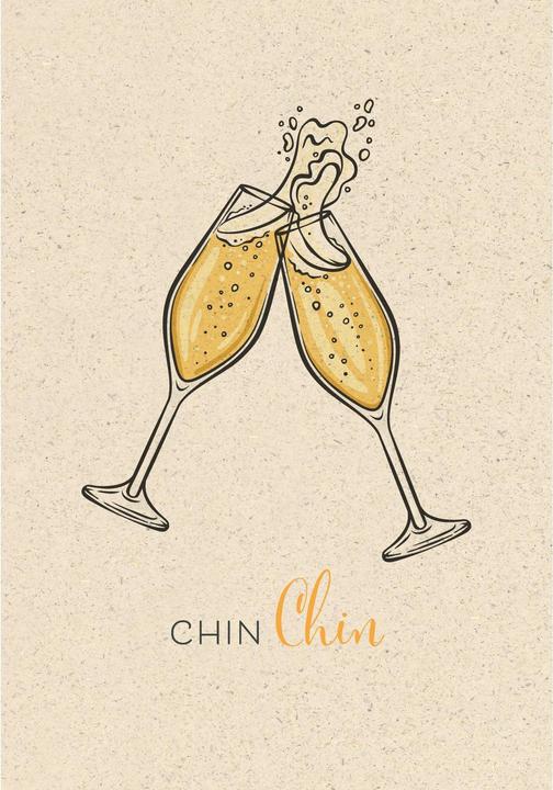 Actual product image Greeting card Chin 12.2 x 17.5 cm, paper size (1 pcs.)