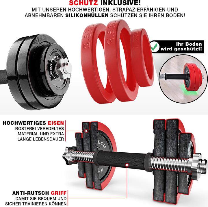 Actual product image Sportstech AH300 (8 x 2.5 kg, 4 x 1.25 kg)