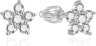 Immagine prodotto Agato - Silver earrings Flowers with zircons AGT-E097SW