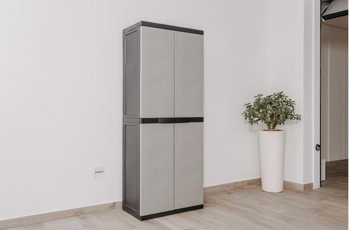 Produktbild Toomax Schrank Bios midi 65 x 165 cm Schwarz/Warmgrau (65 cm, 165 cm)