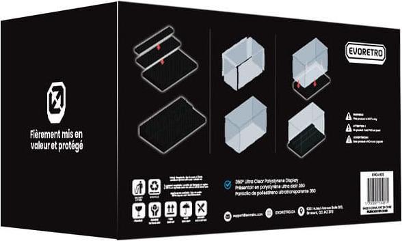 Actual product image Evoretro Acrylic display case for minifigures