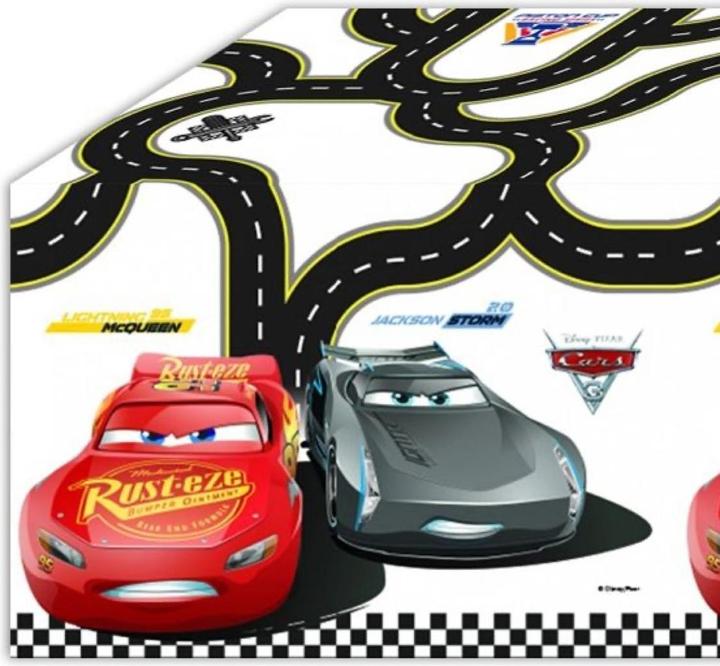 Actual product image Procos Cars McQueen Birthday Tablecloth (180 x 120 cm)