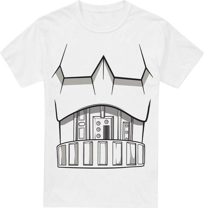Actual product image Star Wars Mens Stormtrooper Costume T-Shirt (M)
