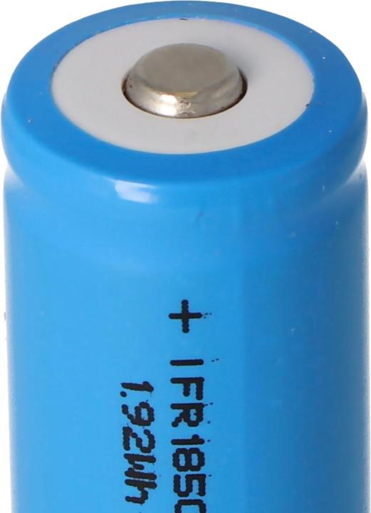 Actual product image EIZfan Battery IFR 18500, Button Top unprotected (1 pcs., 600 mAh, Rechargeable battery)
