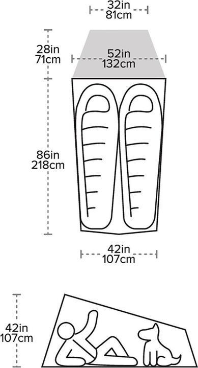 Actual product image Big Agnes Fly Creek HV UL2 Bikepack Solution (Dome tent, 1.18 kg, 2 persons)