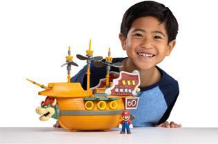 Immagine prodotto Jakks Pacific Playset della Nave di Bowser di Super Mario 2,5 pollici Deluxe