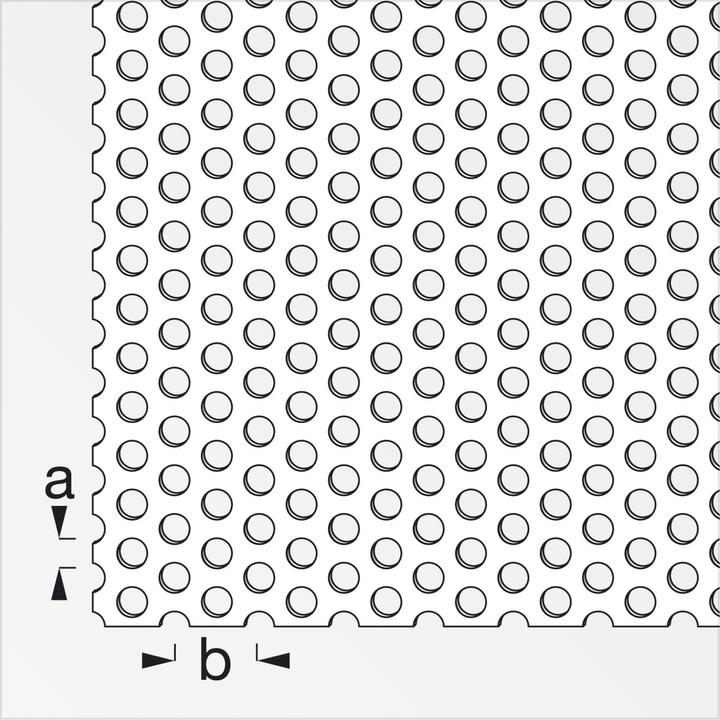 Image du produit Alfer tôle perforée ronde (1000 mm, 200 mm, 0.70 mm)