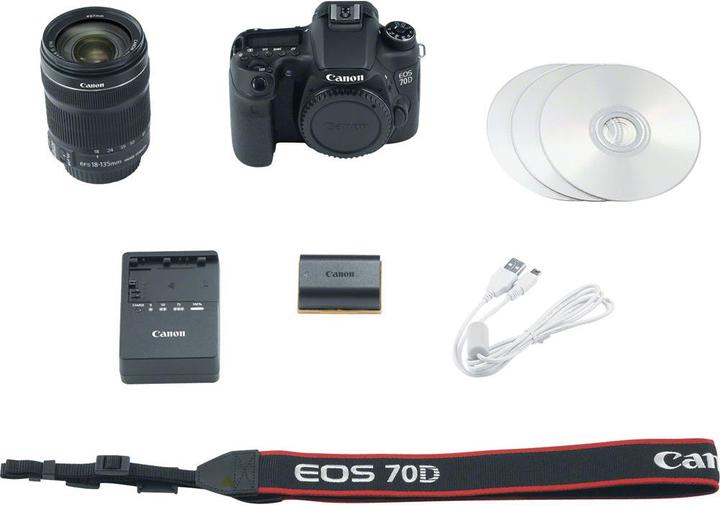 Actual product image Canon EOS 70D 18-135mm IS STM Kit (20.20 Mpx, APS-C / DX)