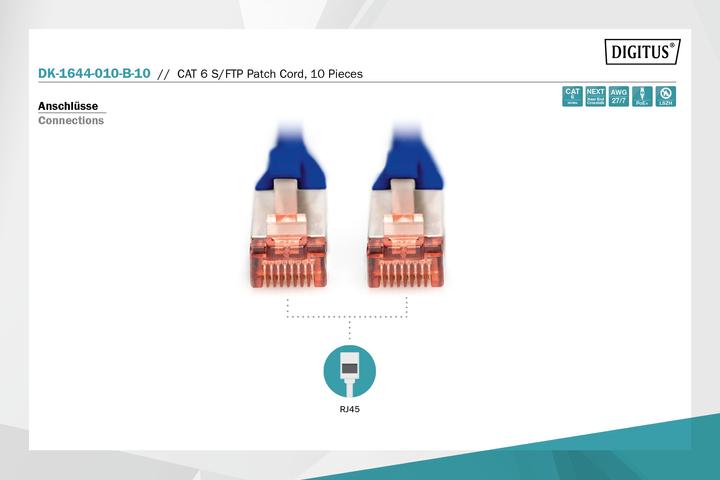 Productafbeelding Digitus Netwerkkabel (S/FTP, CAT6, 1 m)