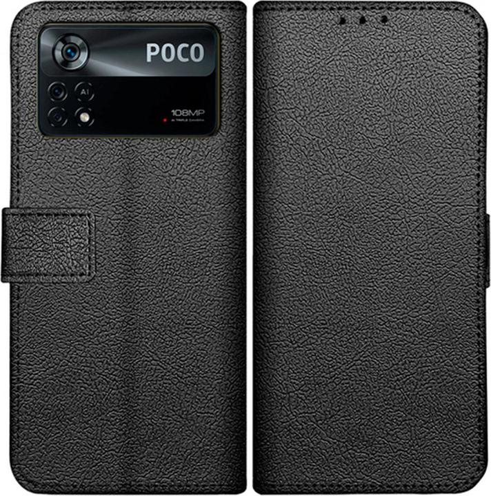 Produktbild Just in Case PU-leder Book Case Schwarz Poco X4 Pro (Xiaomi Poco X4 Pro 5G)