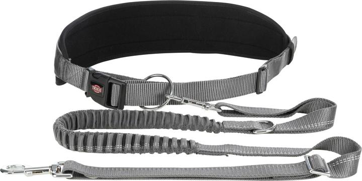Immagine prodotto Trixie cinturino in vita con guinzaglio, nylon (M, Cane, Jogging)