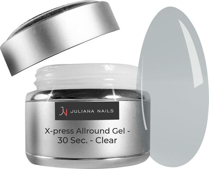 Juliana Nails X-press Allround Gel - 30 Sec. - Clear (UV-Gel Lack)