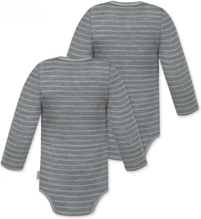 Image du produit Normani Lot de 2 body manches longues bébé mérinos "Tuai" - 9397 (92)