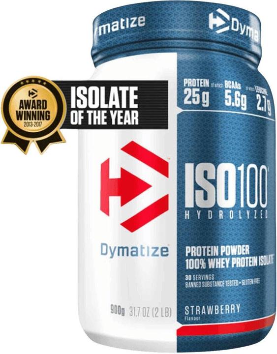 Actual product image Dymatize ISO 100 Hydrolyzed (Strawberry, 1 pcs., 932 g)