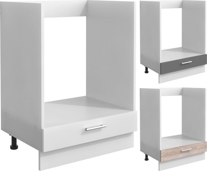 Actual product image VCM Oven Cabinet Width 60 cm Stove Conversion Cabinet Oven Cabinet Esilo Additional Compartment Flap (60 x 46 x 82 cm)