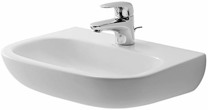 Produktbild Duravit Handwaschbecken D-CODE MED o ÜL m HLB 450x340mm 1 Hahnloch weiss (34 cm, 45 cm)
