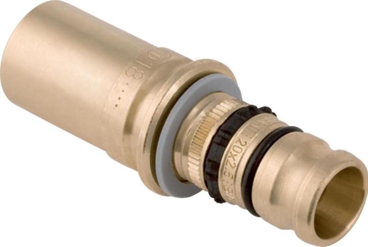 Actual product image Geberit Vertriebs GmbH Mepla transition to Mapress with insertion end 20x18mm